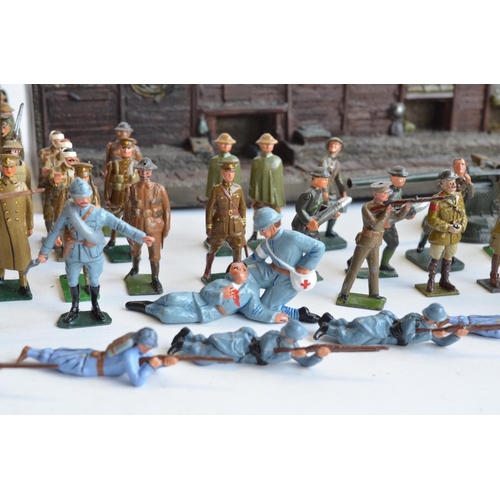 110 - Collection of World War I themed German, British, French and American metal soldiers from Tradition,... 