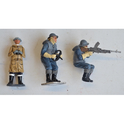 111 - Boxed King & Country DD107-01 D-Day '44 Landing Craft model with original naval personnel (x2) and 4... 