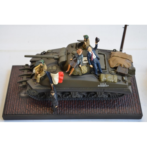 112 - Collection of World War II themed vehicles, armour and diorama accessories to include W. Britain's 4... 