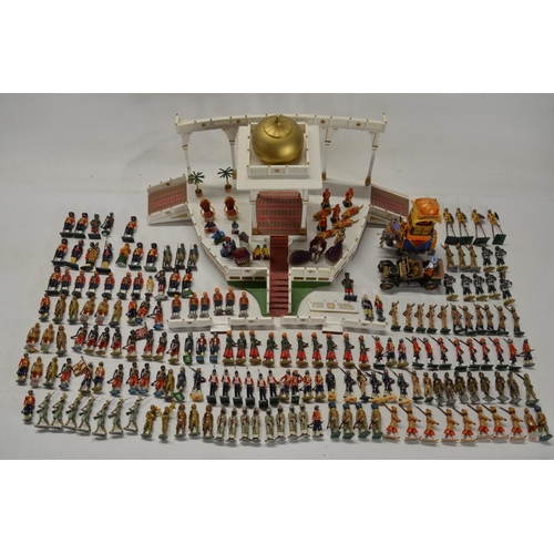 90 - Collection of metal soldier figures, mostly British Indian Army to include W. Britain's, mostly repa... 