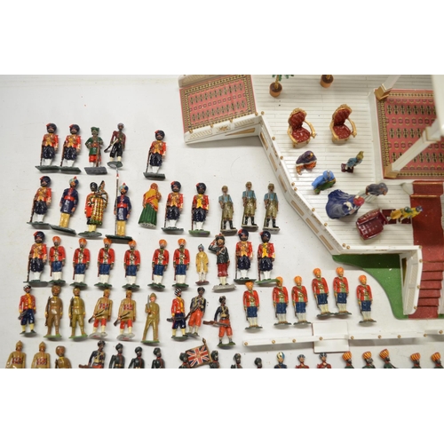 90 - Collection of metal soldier figures, mostly British Indian Army to include W. Britain's, mostly repa... 