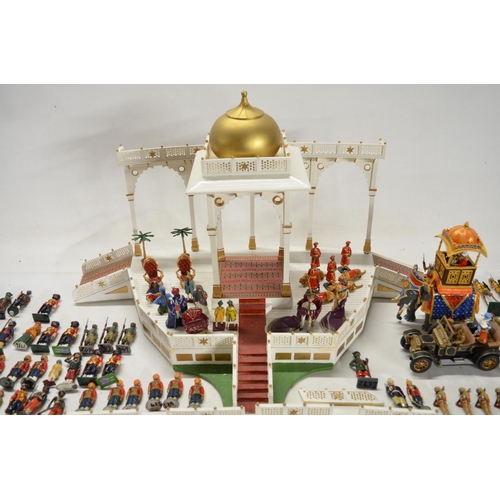 90 - Collection of metal soldier figures, mostly British Indian Army to include W. Britain's, mostly repa... 