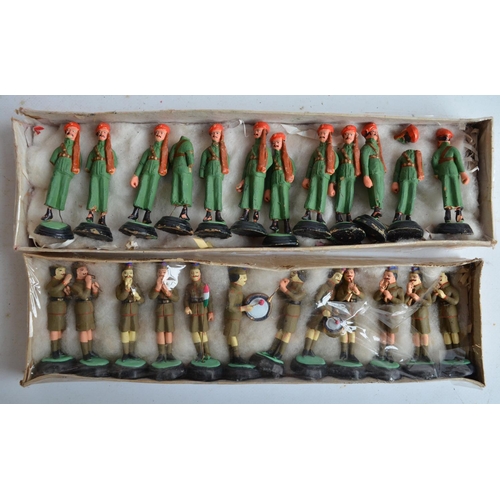 92 - Eight boxed multi figure soldier sets, all Indian made clay on wire to include Band Parties and othe... 