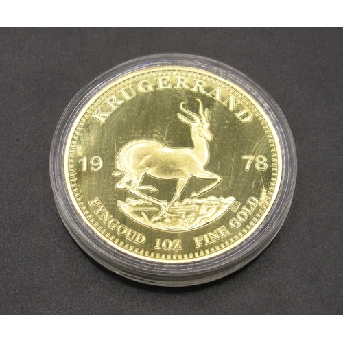 1978 Krugerrand Fyngoud 1oz Fine Gold