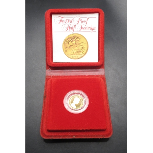 263 - Royal Mint - The 1980 Proof Half-Sovereign