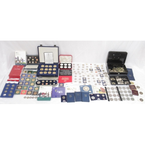 265 - Large assorted collection of British commemorative and circulated coins to inc. approx. 230 50ps (in... 