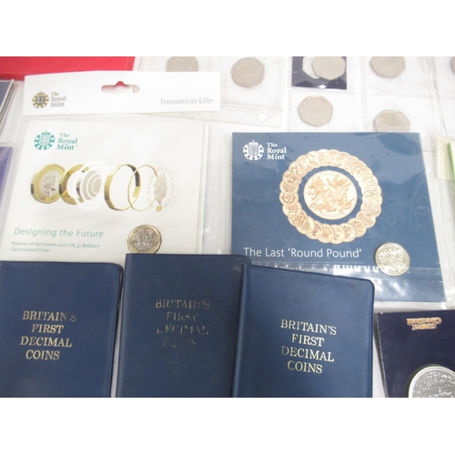 265 - Large assorted collection of British commemorative and circulated coins to inc. approx. 230 50ps (in... 