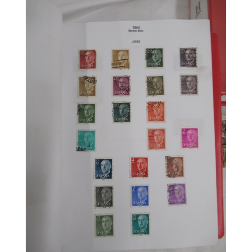 266 - Collection of assorted c19th/c20th stamps and FDCs, stamps in 2 folders from Spain and Hungary, with... 