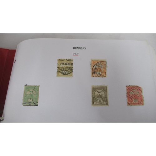 266 - Collection of assorted c19th/c20th stamps and FDCs, stamps in 2 folders from Spain and Hungary, with... 