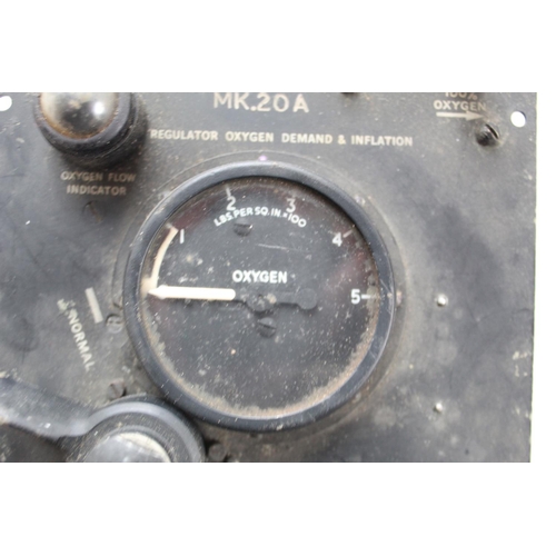 1391 - R.A.F. Mk.20A  Oxygen Demand & Inflation Regulator for Heavy Bomber. Serial number 29054 68. All swi... 