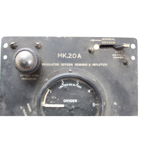 1391 - R.A.F. Mk.20A  Oxygen Demand & Inflation Regulator for Heavy Bomber. Serial number 29054 68. All swi... 