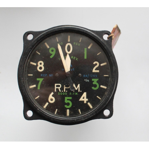 1393 - Artificial Horizon Mk1E Type HL8, Serial number L360. Engine speed indicator Mk 4B serial number2277... 