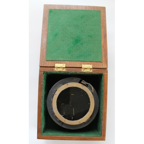 1400 - Royal Air Force Type 10 compass, number 1505 B. Issued for Lancaster Bombers. In original wood case.... 