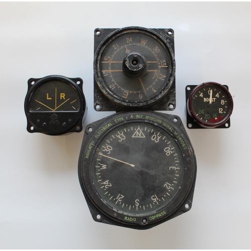 1401 - Radio compass indicator electrical type. Ref' number 100/49 Serial number 341069. Cockpit compass, s... 