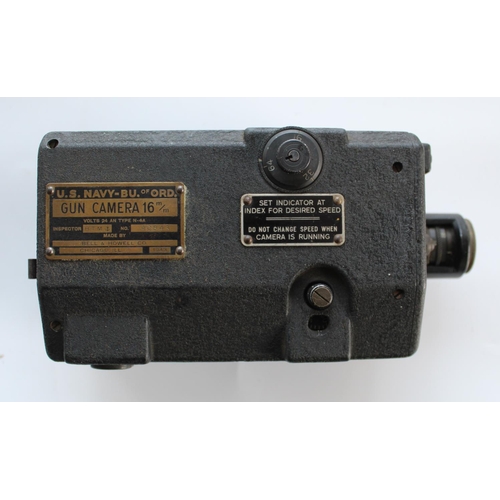 1403 - USAAF Gun Camera. 16mm by Bell & Howell Co of Chicago. Number 40843 dated 1943. The Camera is in ver... 