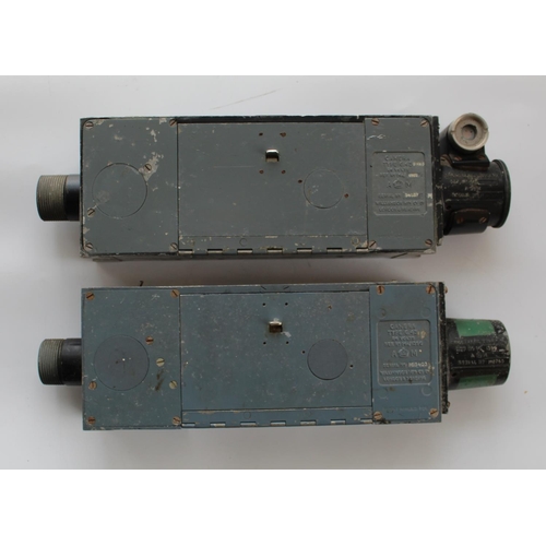 1404 - Two WWII  Royal Air Force G45 Gun Cameras. Both with film magazines. Serial numbers M13403/ 34037 .I... 