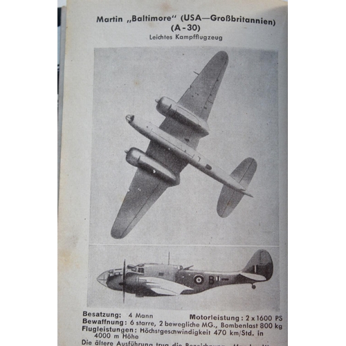 1491 - Selection of military and aeronautical ephemera. Including a scarce German-issue printed guide to al... 