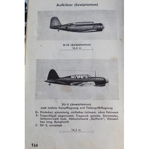 1491 - Selection of military and aeronautical ephemera. Including a scarce German-issue printed guide to al... 