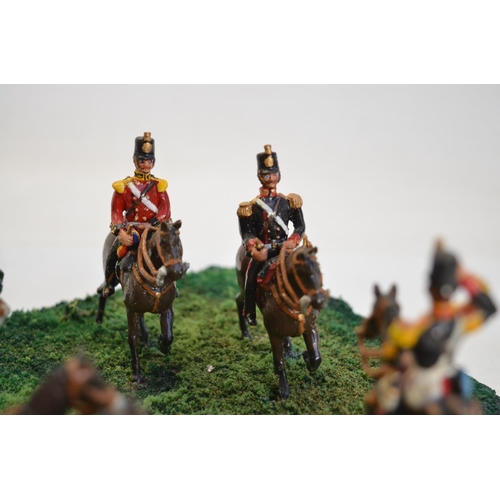 115 - Three large home made dioramas (approx 1/32 scale) to include 9 pounder Royal Artillery Crimea 1854 ... 