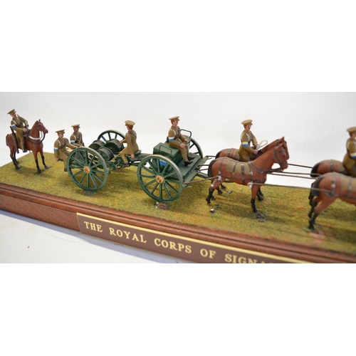 115 - Three large home made dioramas (approx 1/32 scale) to include 9 pounder Royal Artillery Crimea 1854 ... 