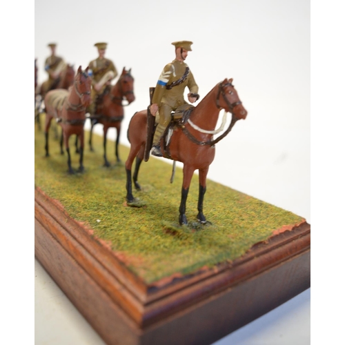 115 - Three large home made dioramas (approx 1/32 scale) to include 9 pounder Royal Artillery Crimea 1854 ... 