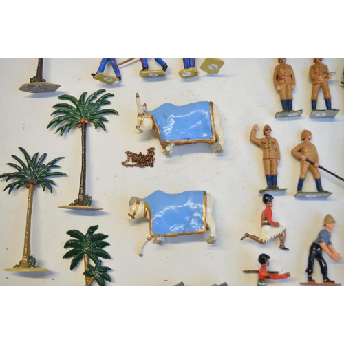 126 - Collection of competently home painted metal soldier figures, generally Africa (north and south incl... 