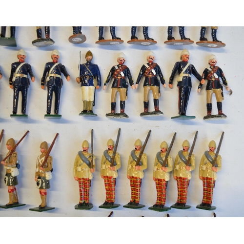 126 - Collection of competently home painted metal soldier figures, generally Africa (north and south incl... 