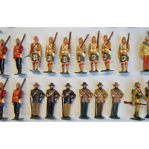 126 - Collection of competently home painted metal soldier figures, generally Africa (north and south incl... 