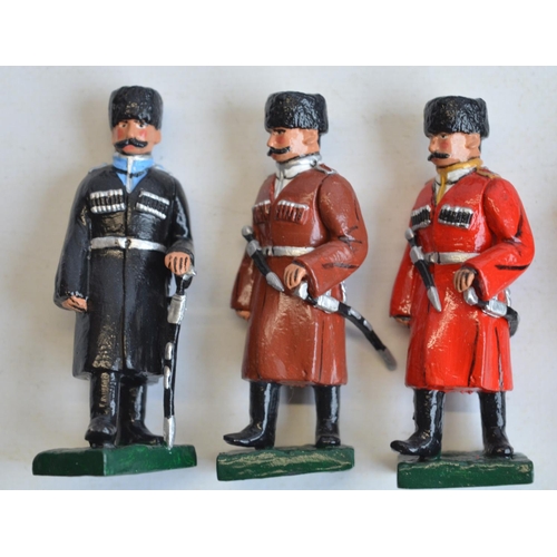 109 - Collection of World War I themed German Army home painted metal figures (mostly 1897, standing figur... 