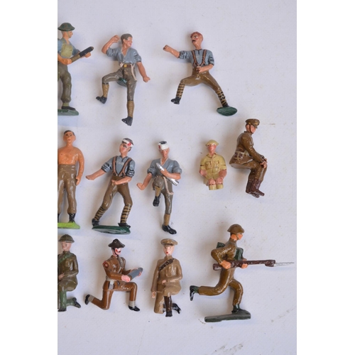 110 - Collection of World War I themed German, British, French and American metal soldiers from Tradition,... 