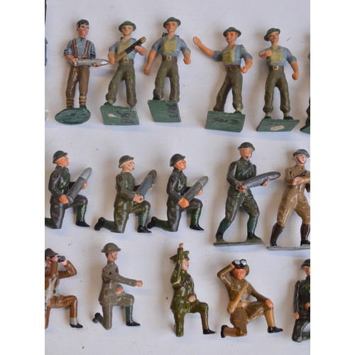 110 - Collection of World War I themed German, British, French and American metal soldiers from Tradition,... 