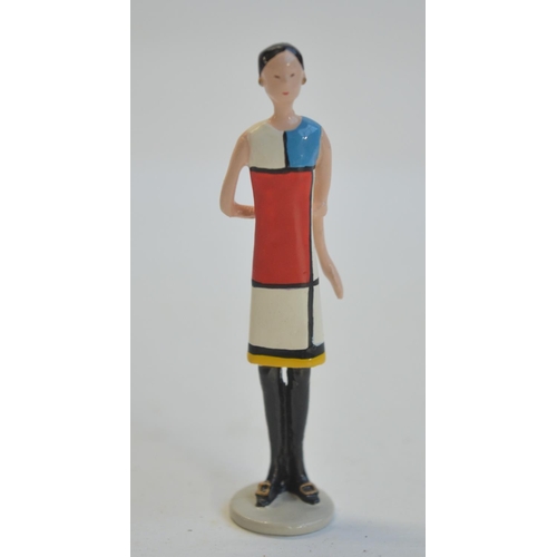 133 - Boxed lead figurine from Pixi of Paris, Yves Saint-Laurent d'apres Mondrian 1965/4963, figure height... 