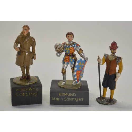 137 - Mixed collection of cast metal figures to include three models from Ping to include Edmund Duke Of S... 