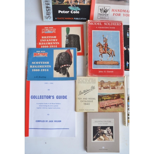 143 - Collection of miniature figure modelling and similarly themed reference books (some foreign text) in... 