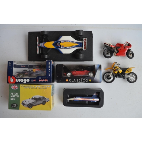 1283 - Collection of diecast model cars, predominantly Formula 1 themed to include vintage Corgi Toys Lotus... 