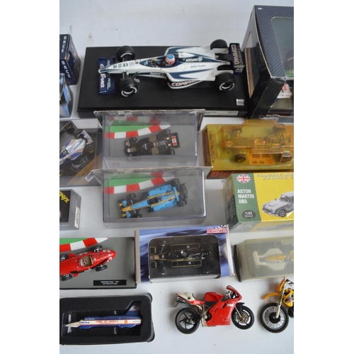 1283 - Collection of diecast model cars, predominantly Formula 1 themed to include vintage Corgi Toys Lotus... 