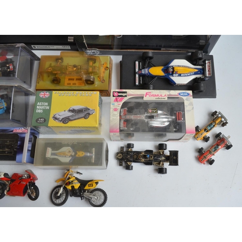 1283 - Collection of diecast model cars, predominantly Formula 1 themed to include vintage Corgi Toys Lotus... 