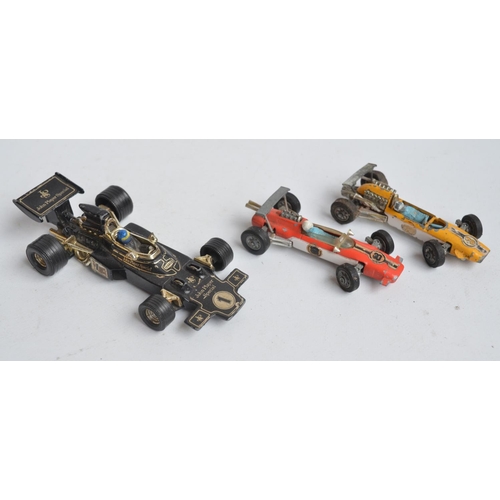 1283 - Collection of diecast model cars, predominantly Formula 1 themed to include vintage Corgi Toys Lotus... 