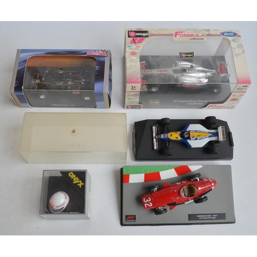 1283 - Collection of diecast model cars, predominantly Formula 1 themed to include vintage Corgi Toys Lotus... 