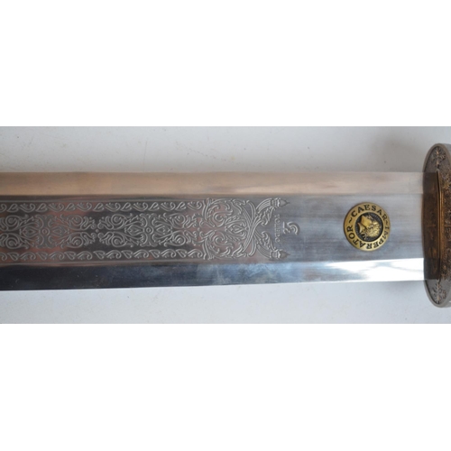 1292 - Good quality re-enactors Roman Gladius sword, no sheath, stamped Toledo to upper blade, overall leng... 