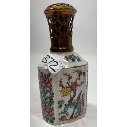 372 - Lampe Berger fragranced oil burner marked  'Berger Paris', fitting marked 'Alfred Dunhill Berger', H... 