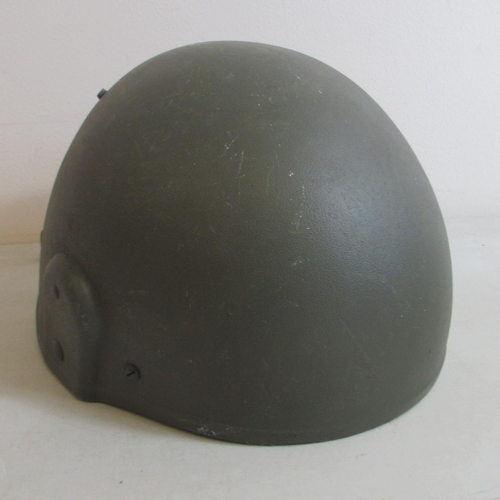 1443 - Two c1940s British steel helmets, one for an Air Raid Warden and one unmarked. Also with a British M... 