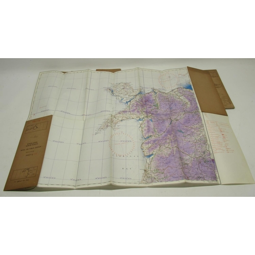 1490 - Collection of survey maps of Great Britain for British pilots. Including 12 RAF edition 'official us... 