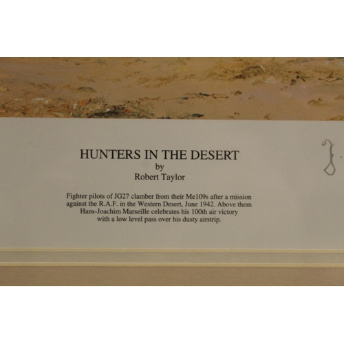 1486 - 'Hunters in the Desert' by Robert Taylor, limited edition print (572/1250) signed in pencil by artis... 