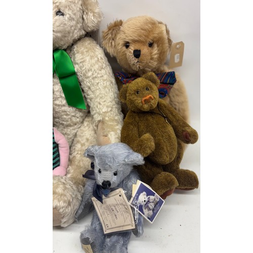 270 - Collection of Dean's Rag Book bears, incl. 'Nightfall', limited edition of 2000, with A/F box; 'Cham... 