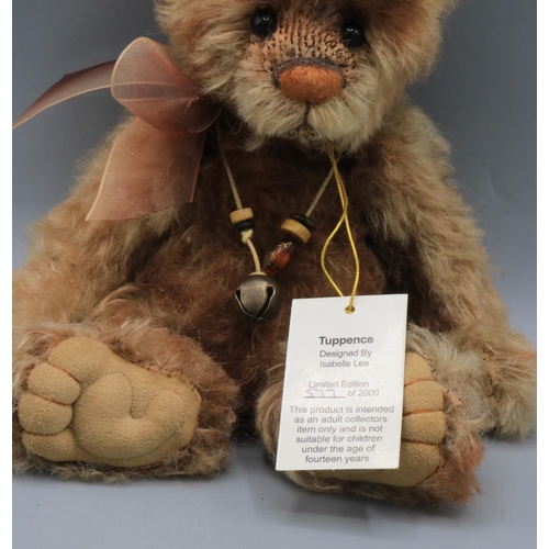 603 - Charlie Bears, Minimo Collection, 'Tuppence', limited edition of 2000, designed by Isabelle Lee, H17... 