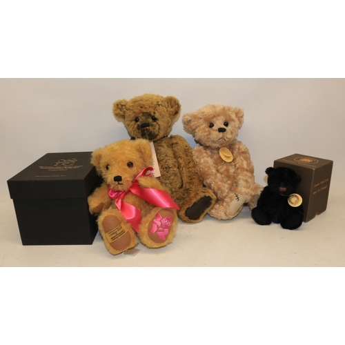 605 - Charlie Bears, 'Anniversary Thomas', designed by Heather Lyell, H28.5cm; 'Melody', designed by Heath... 