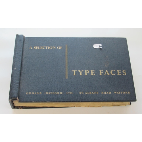 260 - 'A Selection of Type Faces', first edition, (London: Odhams, C1958), bound in Moore's Modern Methods... 