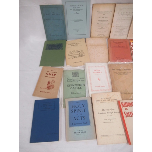 309 - Assorted collection of Ministry of Works Guides, Journals, paperbacks, sermons, etc.