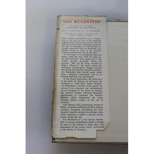 1511 - Blumentritt, Guenther, and Cuthbert Reavely (trans.) 'Von Rundstedt: the Soldier and the Man', first... 